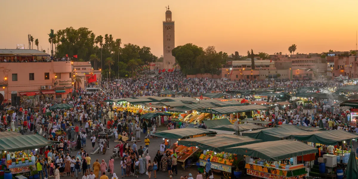 Večeře na Jemaa el-Fnaa Večeře na Jemaa el-Fnaa