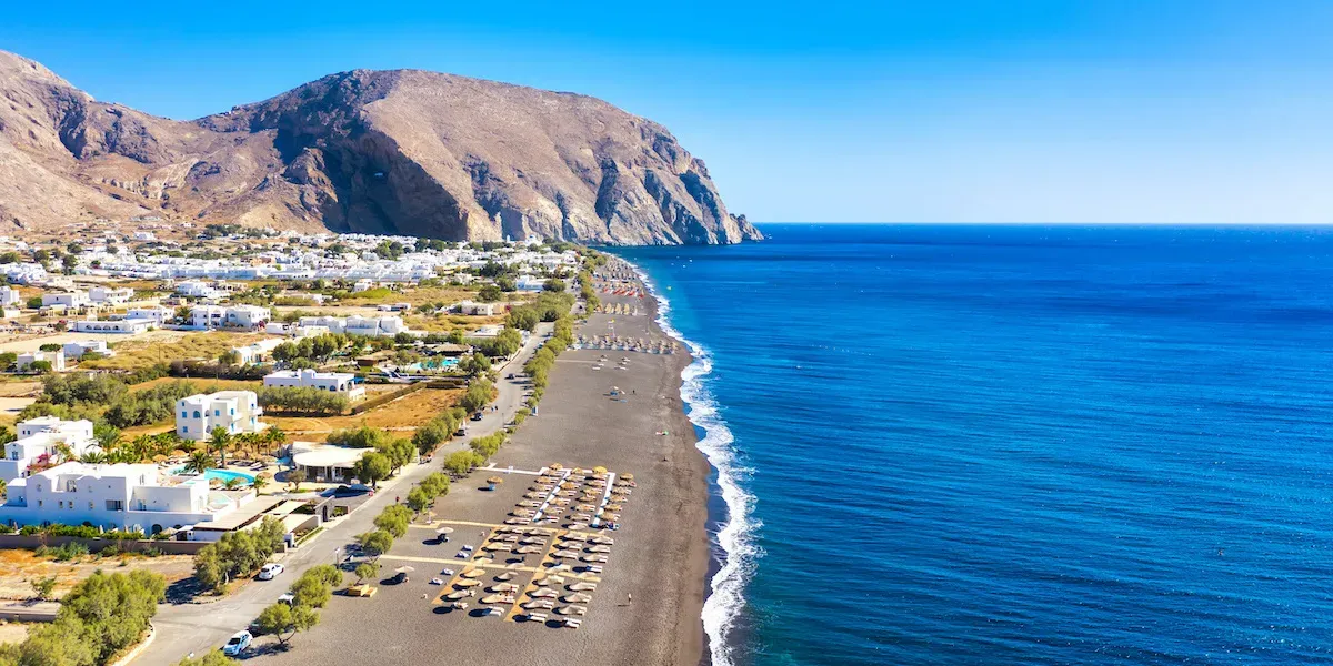 Pláže Santorini Pláže Santorini